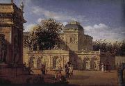 Jan van der Heyden, Baroque palace courtyard